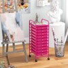 Tangkula 10 Drawer Rolling Cart Storage Cart with Removable Drawers Home Multipurpose Organizer Storage Unit - 3 of 4