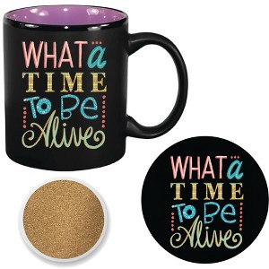 Courtside Market Colorful Sayings II 11 oz Mug & Ceramic Coaster Set - 1 of 1
