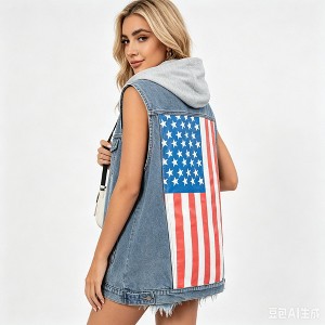 Women's Vintage Denim Vest Loose Casual Sleeveless Jacket : Target
