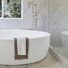 Cobbe Brushed Nickel Freestanding Tub Faucet Single Handle Shower Faucet with Tub Spout and Handheld Showerhead - 2 of 4