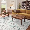 Acekool Floral Insect Area Rug - Washable 5x7 Non-Slip Carpet for Bedroom & Living Room - 3 of 4