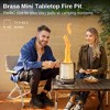 East Oak Brasa 7" Mini Round Outdoor Tabletop Fireplace Silver: Stainless Steel, Heat & Rust-Resistant, No Assembly Required - 3 of 4