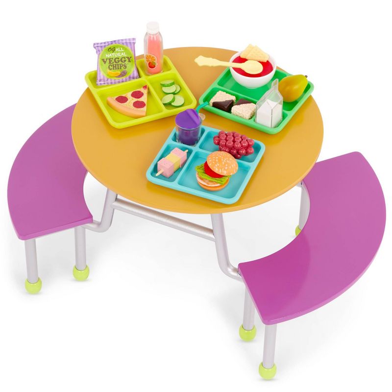 Our Generation Cafeteria Table School Accessory Set for 18&#34; Dolls, 1 of 10