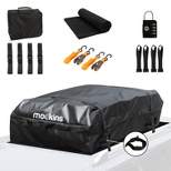 Mockins Rainproof Car Top Carrier Cargo Bag - 60"x43"x17" | 25 Cubic-ft Capacity | Black