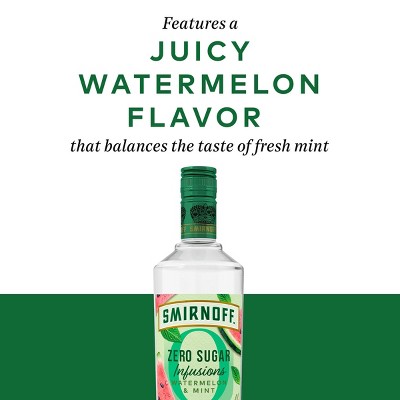 Smirnoff Zero Sugar Infusions Watermelon Mint Vodka - 750ml Bottle