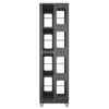 TIRAMISUBEST 4-Tier Rotating Bookshelf - 360¡ã Spinning Bookcase with Wheels, All-Steel Frame, Easy Assembly - Black - 3 of 4