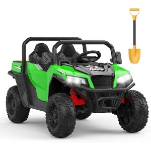 24V Ride On Car with Remote Control, Electric Dump Bed and Extra Shovel - 1 of 4