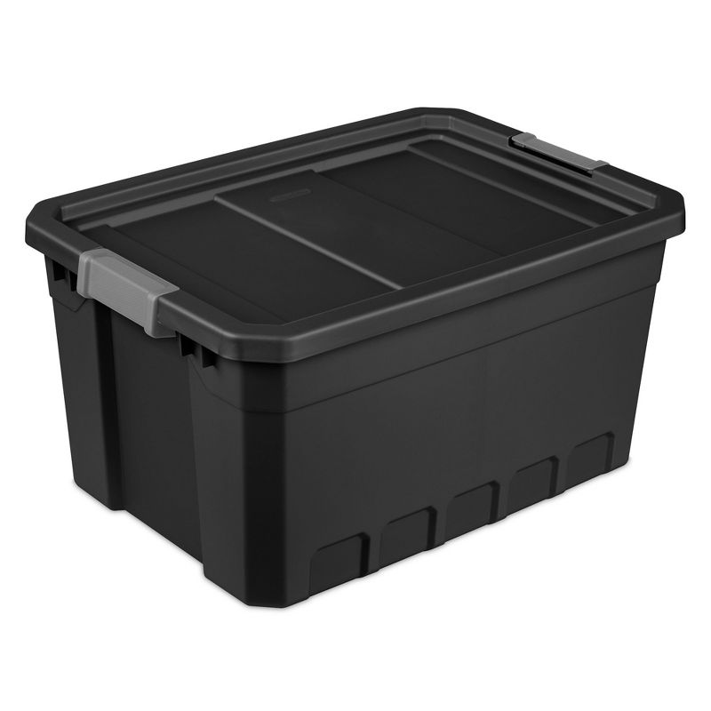 Sterilite Storage System Solution with 19 Gallon Heavy Duty Stackable Storage Box Container Totes with Grey Latching Lid for Home Organization, 2 of 7