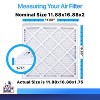 Filter King 11.88x16.88x2 Air Filter | 12-PACK | MERV 8 HVAC Pleated A/C Furnace Filters | MADE IN USA | Actual Size: 11.88 x 16.88" - 2 of 4