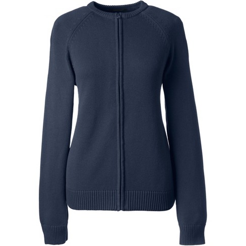 Lands' End School Uniform Women's Cotton Modal Cardigan Sweater