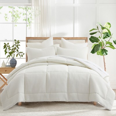 Mills Waffle Cream Twin Comforter Set - Levtex Home : Target