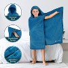 PAVILIA Coral Fleece Hooded Towel For Kids Toddler, After Shower Wrap for Beach Pool Swimming, Boys Girls 3-8 Years - 3 of 4