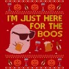 Junior's Design By Humans Funny Here For The Boos Ugly Halloween Sweater By DragonTee T-Shirt - 2 of 3