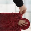 Unique Bargains Bathroom Rug Mat Non-Slip Chenille Shaggy 15.75"x23.62"x1.06" - 3 of 4