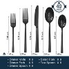 Itopfox 40-Piece Forged Flatware Set, Premium Stainless Steel Cutlery Set, Mirror Polished, Dishwasher Safe, Service for 8, Ideal for Kitchen, Home - 2 of 4