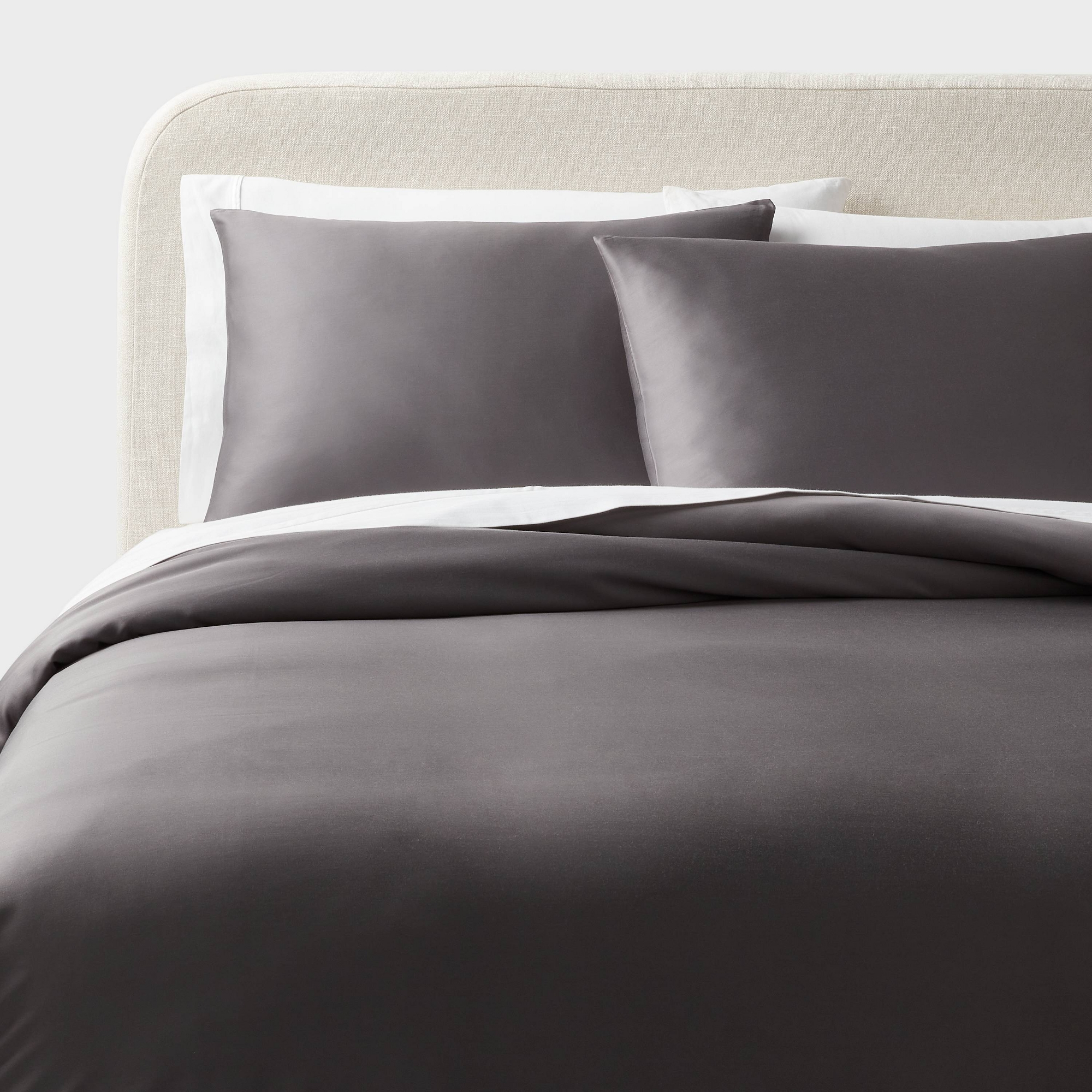King TENCEL™ Duvet Cover and Sham Set Dark Gray - Threshold™