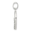 Black Bow Jewelry Sterling Silver and CZ, Lauren Collection, Initial O Pendant - 2 of 4