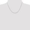 Black Bow Jewelry 1.4mm Sterling Silver Solid Beveled Oval Cable Chain Necklace - 2 of 4