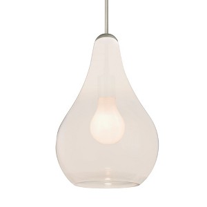 Besa Lighting Leon 1 - Light Pendant in  Satin Nickel - 1 of 1