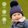 KeaBabies 2pk Baby Hats, Baby Beanies, Newborn Hats for Baby Girls, Boys, Baby Winter Hat, 0-36 Months Infant Hat - 4 of 4