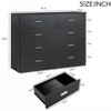 NicBex Dresser for Bedroom,Wide Chest of Drawers with Golden Handles,Storage Dressers for Bedroom - 3 of 4