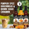 Syruvia Variety Pack - Pumpkin Spice, Gingerbread & Brown Sugar Cinnamon Syrup 25.4 Fl oz (3-Pack) - 2 of 4