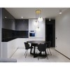 Elegant Lighting Baxter 3 Lights Brass Pendant With Clear Glass - 2 of 4