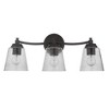 Craftmade Lighting Tyler 3 - Light Vanity in  Flat Black - 3 of 4