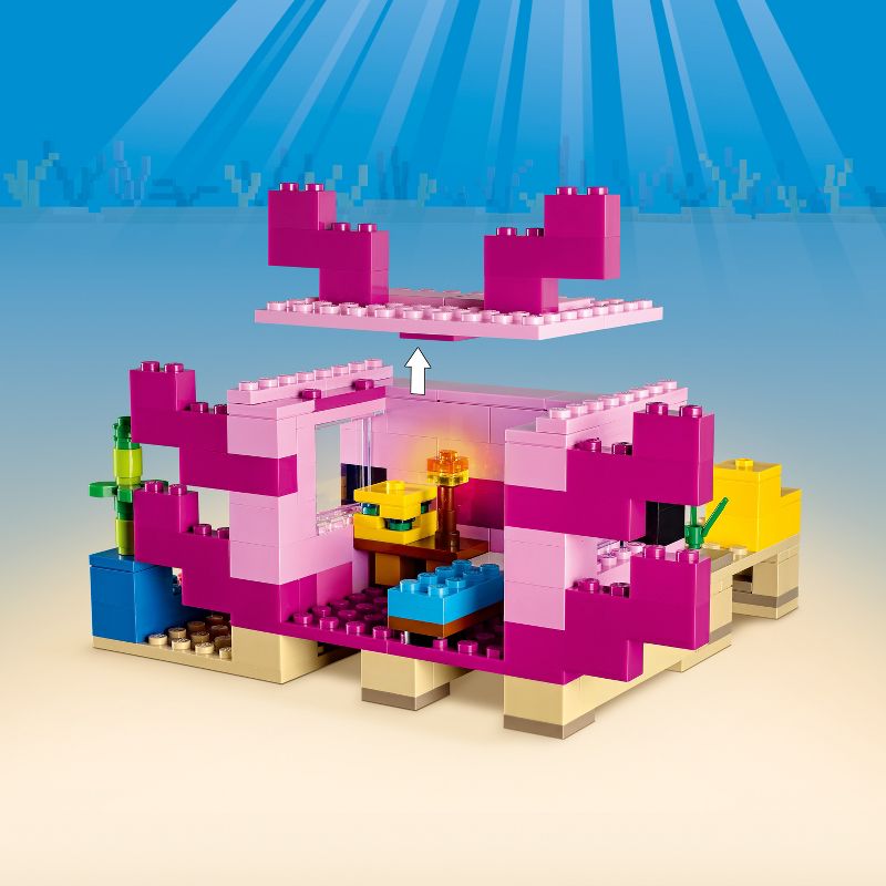 LEGO Minecraft The Axolotl House Building Toy 21247, 6 of 8