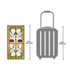 Design Toscano Ruskin Rose Two Flower Tiffany-Style Stained Glass Window - 3 of 4