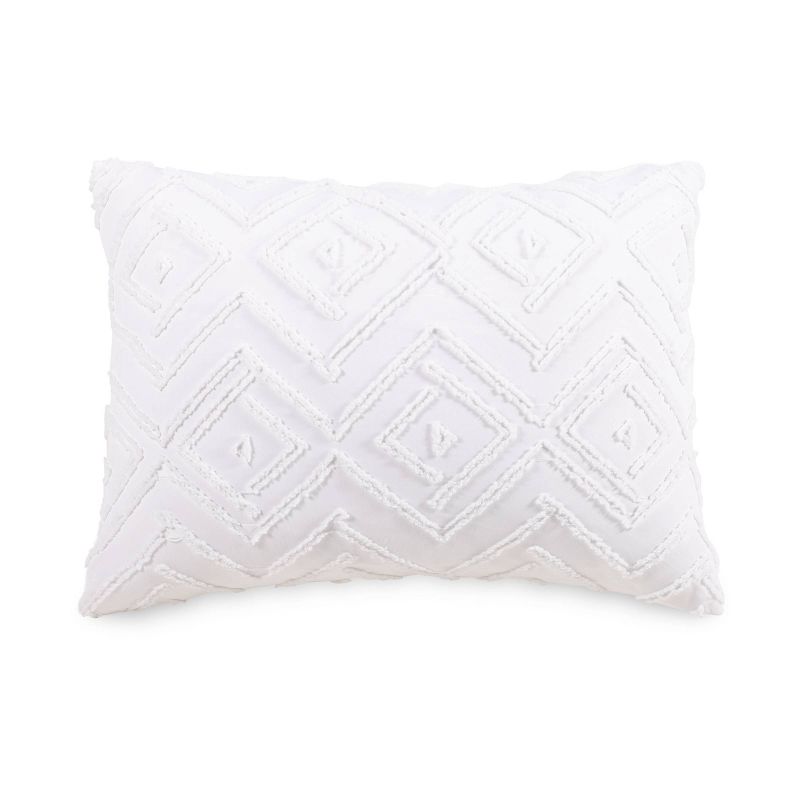 Teen Diamond Clip Dot Comforter Set White - Makers Collective, 2 of 5