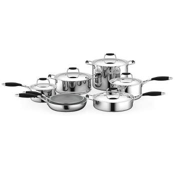  GoodCook 10-Piece Healthy Ceramic Titanium-Infused Induction Cookware  Set with Pots, Pans, Steamer, Spoon, and Turner, Nonstick Pots and Pans Set  for Kitchen, Light Blue: Home & Kitchen
