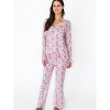 RuffleButts SoftSnooze Women's Ruffle Flare Pajama Set - 2 of 4