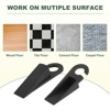 Unique Bargains TPR Anti-Slip Trapezoidal Design Mini Size Door Stopper 4 Pcs - 3 of 4