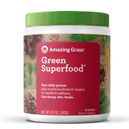 grass amazing 5oz superfood berry vegan powder target