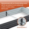 TUYOHW Metal Raised Garden Bed,Galvanized Steel Planter Box for Vegetables Herbs Flowers,Rust-Proof Outdoor Elevated Planting Bed,Black - 4 of 4