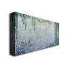 Trademark Fine Art -Claude Monet 'Waterlillies Morning II' Canvas Art - 2 of 2
