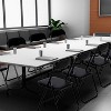 Whizmax Folding Chairs, Outdoor & Indoor Event Portable Metal Folding Chairs with Cushion, Non-Slip Feet Pads Stackable Chairs - 2 of 4