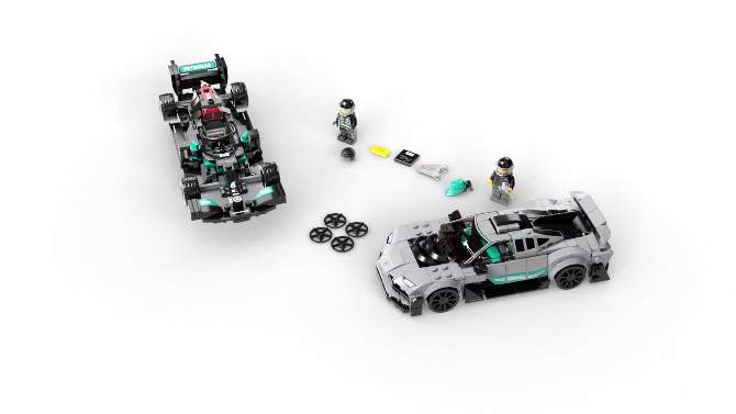 LEGO Speed Champions Mercedes-AMG 2 Toy Car Models Set 76909, 2 of 10, play video