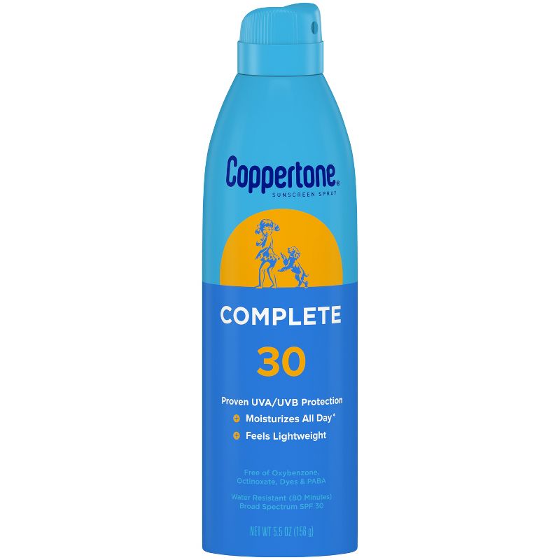 Coppertone Complete Sunscreen Spray - SPF 30 - 5.5oz, 1 of 20