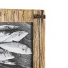 4x6 Inch Driftwood with Rivets Picture Frame Natural Wood, MDF, Metal & Glass by Foreside Home & Garden - 3 of 4