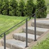 VEVOR Handrails for Outdoor Steps, Fit 1-3 Steps Wrought Iron Handrail, Outdoor Stair Railing, Adjustable Front Porch Hand Rail, Black - 2 of 4