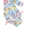 RuffleButts Baby Girls Tropical Long Sleeve UPF50+ One Piece Rash Guard - Beach Day, 3T - 3 of 4