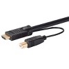 Monoprice HDMI USB Combo Cable - 10 Feet - Black | 4K@60Hz, High Dynamic Range (HDR) For KVM Switches - Switch Series - 3 of 4