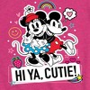 Girls' - Disney - Mickey Minnie Hi Ya Cutie Fitted Short Sleeve Graphic T-Shirt - 2 of 4