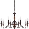 Quoizel Lighting Holbrook 8 - Light Chandelier in  Tuscan Brown - 3 of 4