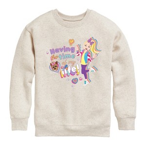 JoJo Siwa Time Of My Life Graphic Long Sleeve Fleece Sweatshirt