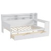 Merax Modern Wooden Daybed with Built-In Storage, Study Desk, and Drawers - 4 of 4