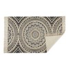 Design Imports Medallion Textured Fringe - Black - 4 X 6 Ft - 2 of 4