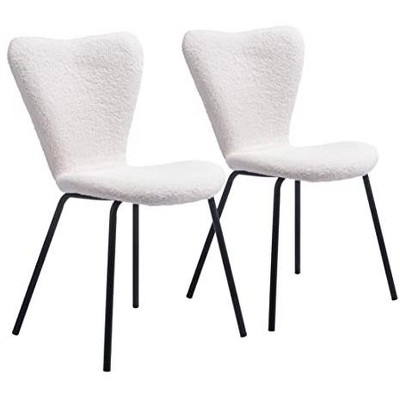 Zuo Thibideaux Dining Chair (Set of 2) Ivory